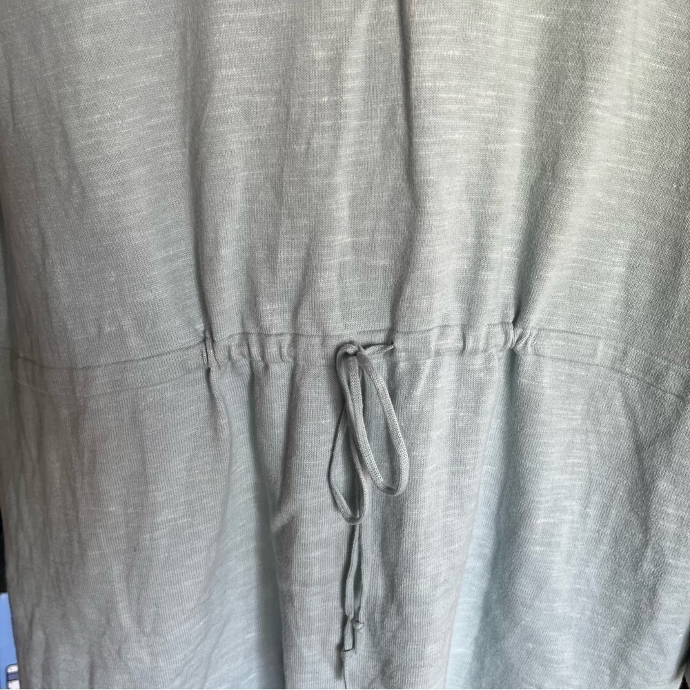 J. Jill PureJill Soft Cotton Light Blue Tunic-length V-Neck Sweater - Picture 8 of 10